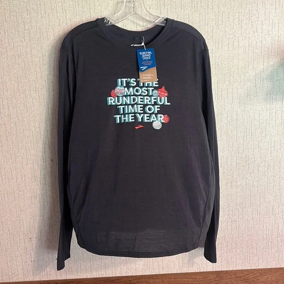 Brooks Tops Brooks Running Womens Run Merry Christmas Long